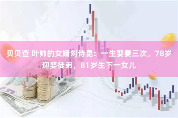 贝贝查 叶帅的女婿刘诗昆：一生娶妻三次，78岁迎娶徒弟，81岁生下一女儿