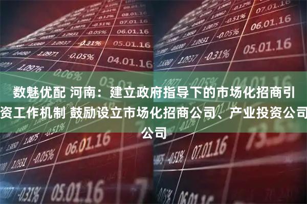 数魅优配 河南：建立政府指导下的市场化招商引资工作机制 鼓励设立市场化招商公司、产业投资公司