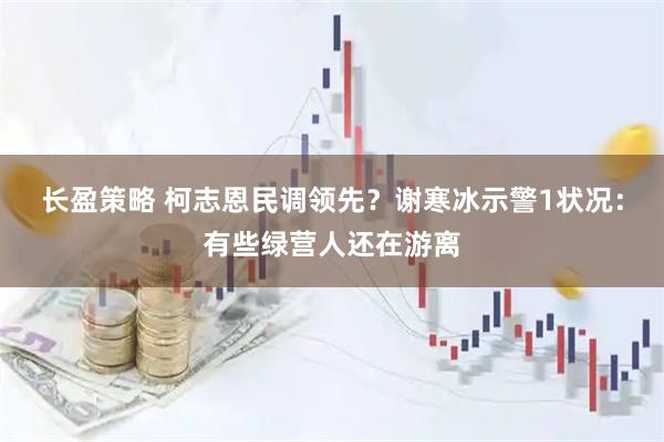 长盈策略 柯志恩民调领先？谢寒冰示警1状况：有些绿营人还在游离